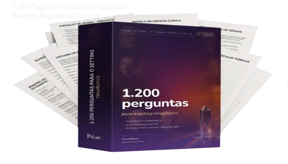 Capa do livro 1.200 Perguntas para o Setting Terapêutico – manual clínico de perguntas profundas