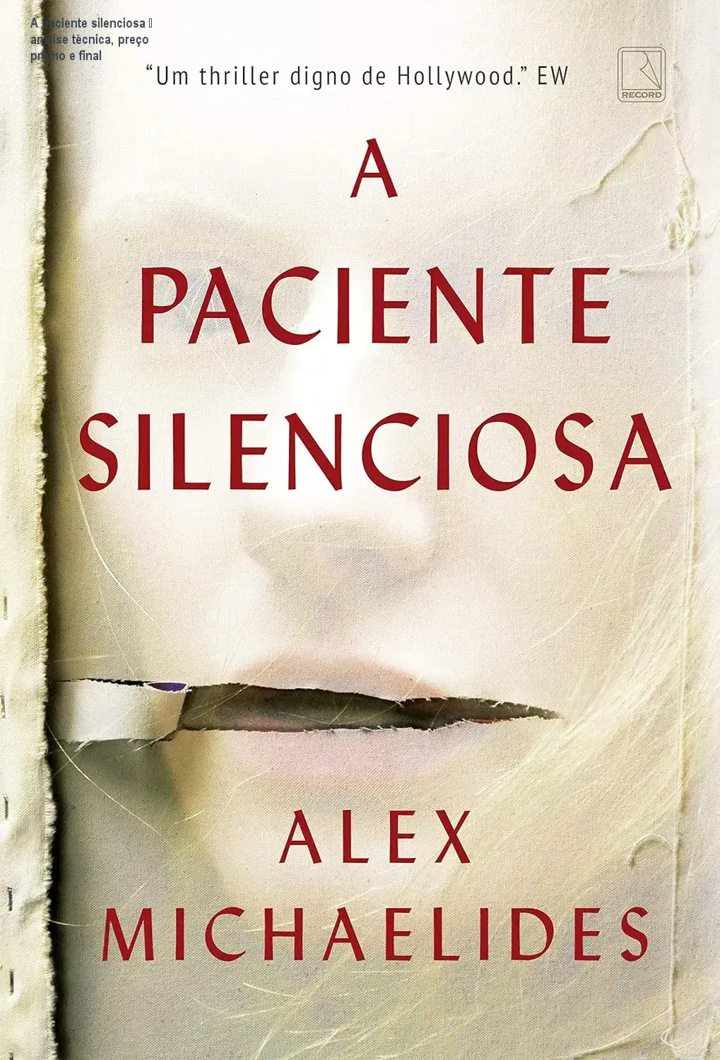 A paciente silenciosa Alex Michaelides cronograma de leitura e carga horária