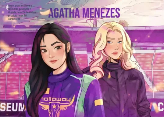 Capa do livro Overdrive de Agatha Menezes, romance sáfico ambientado na Fórmula 1