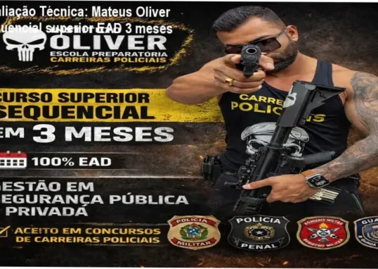 Guia explicativo sobre o produto digital Mateus Oliver sequencial superior EAD 3 meses