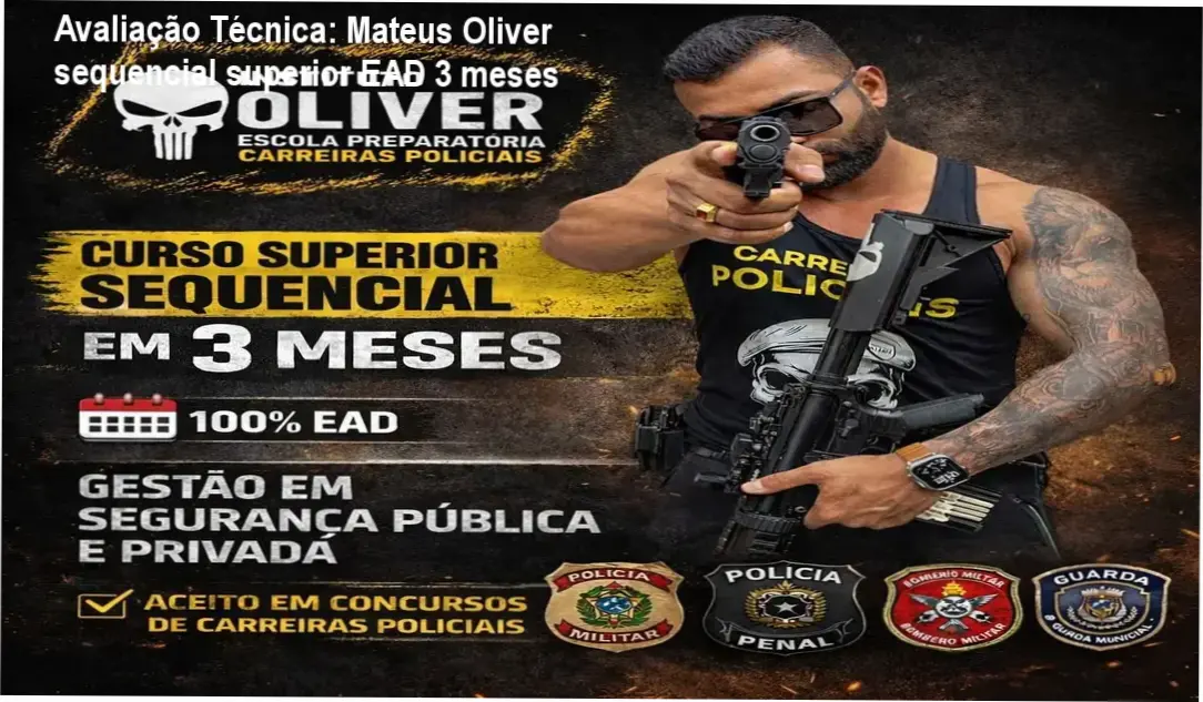 Guia explicativo sobre o produto digital Mateus Oliver sequencial superior EAD 3 meses