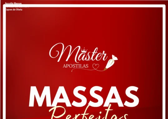 Apostila Massas Perfeitas Marrara – promoção de R$47, cupom de desconto