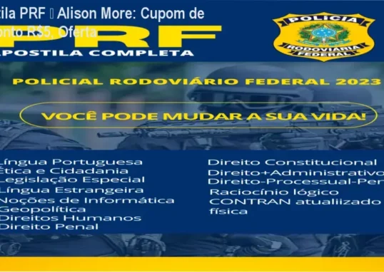 Apostila PRF de Alison More – confiança e credibilidade para candidatos