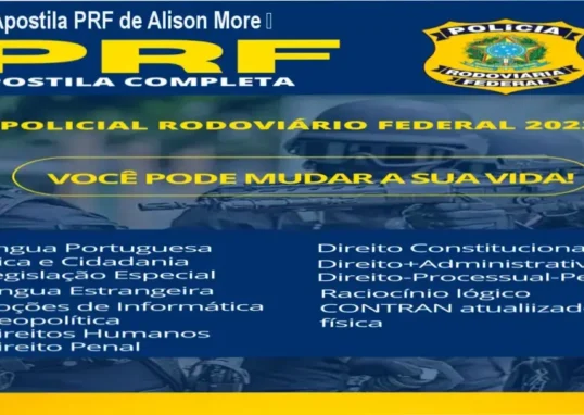 Apostila PRF de Alison More – confiança e autoridade para concurso PRF