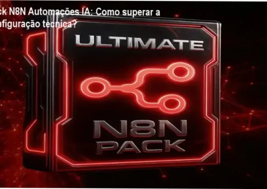 Imagem ilustrativa do Pack N8N Automações IA destacando templates de workflow e IA