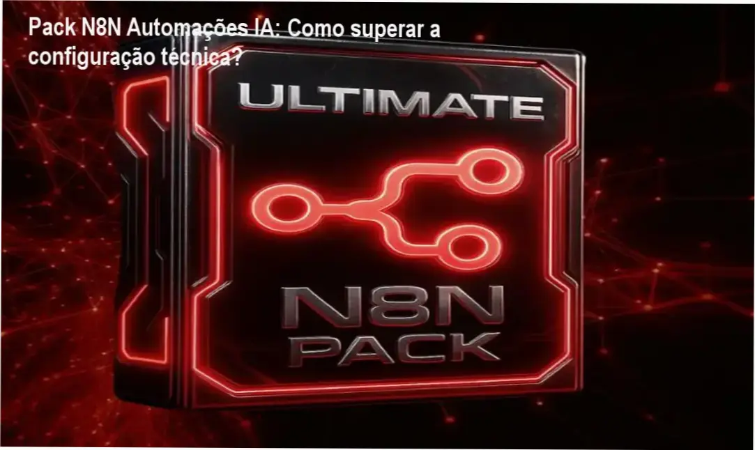 Imagem ilustrativa do Pack N8N Automações IA destacando templates de workflow e IA