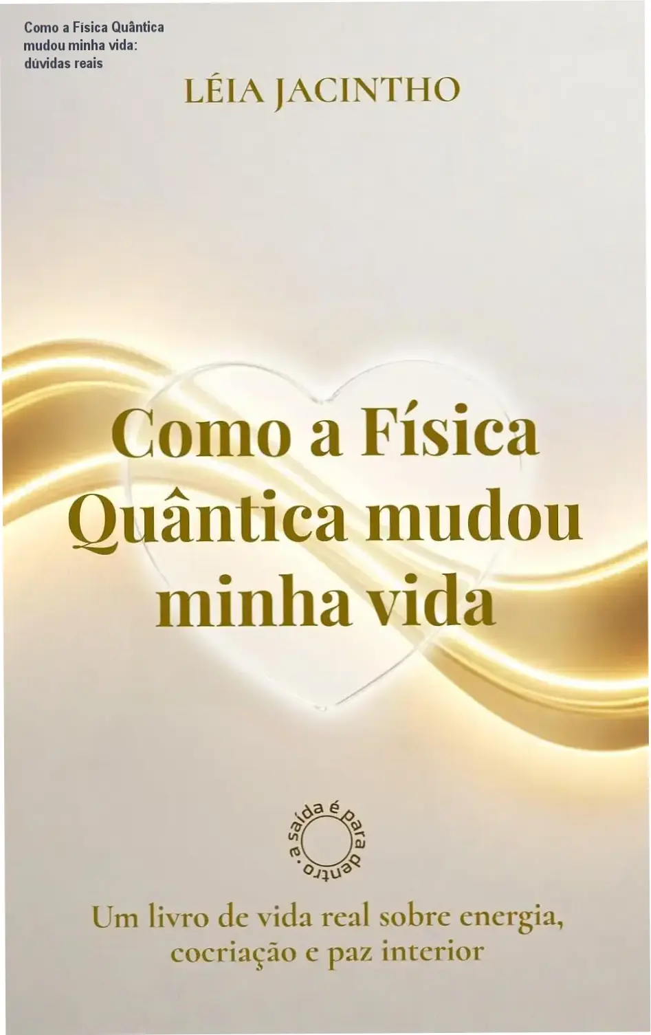 Capa do livro sobre Física Quântica mostrando energia e cocriação