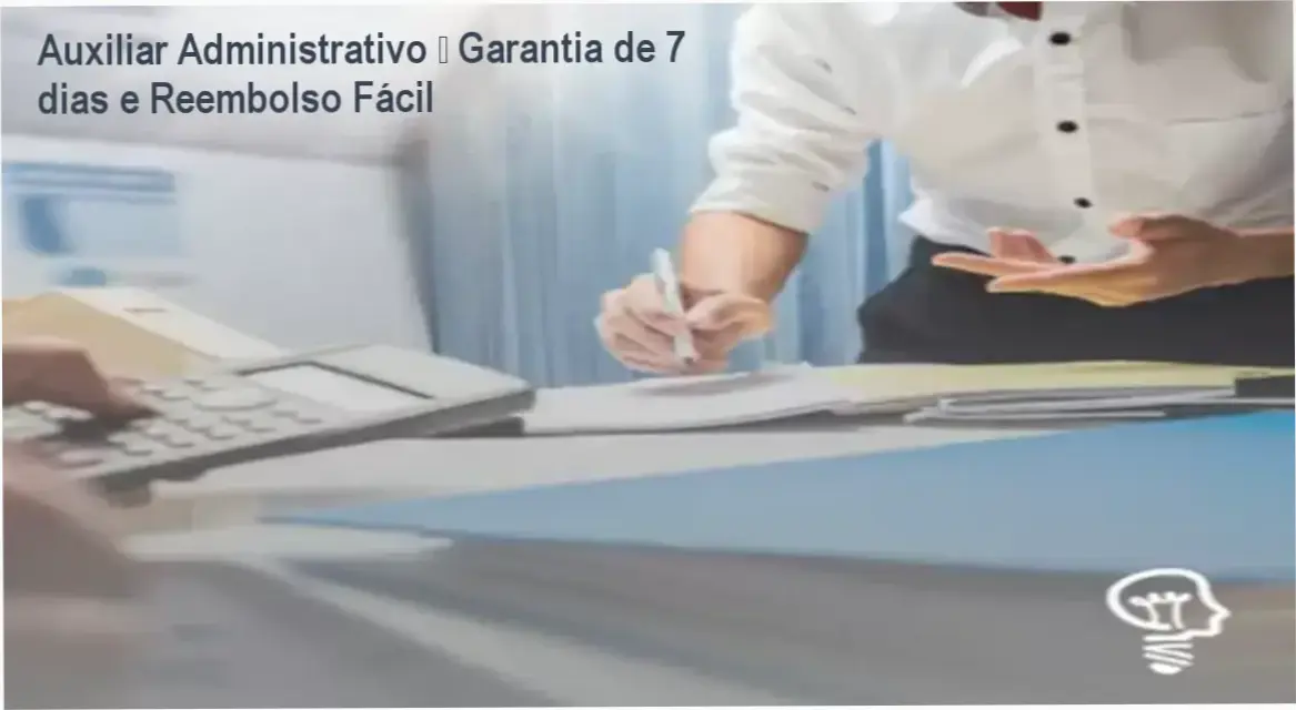 Auxiliar Administrativo Portal Jovem Empreendedor reembolso e garantia