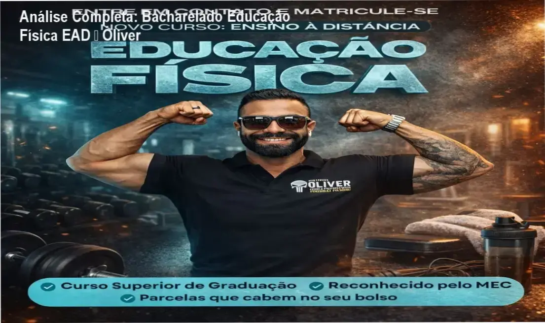 Bacharelado Educação Física EAD da Óliver – bastidores e visão interna do curso
