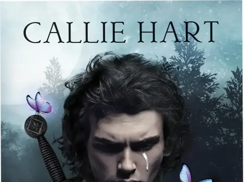 Capa do livro Quicksilver de Callie Hart, mostrando a heroína Saeris Fane em um mundo árido com dois sóis.