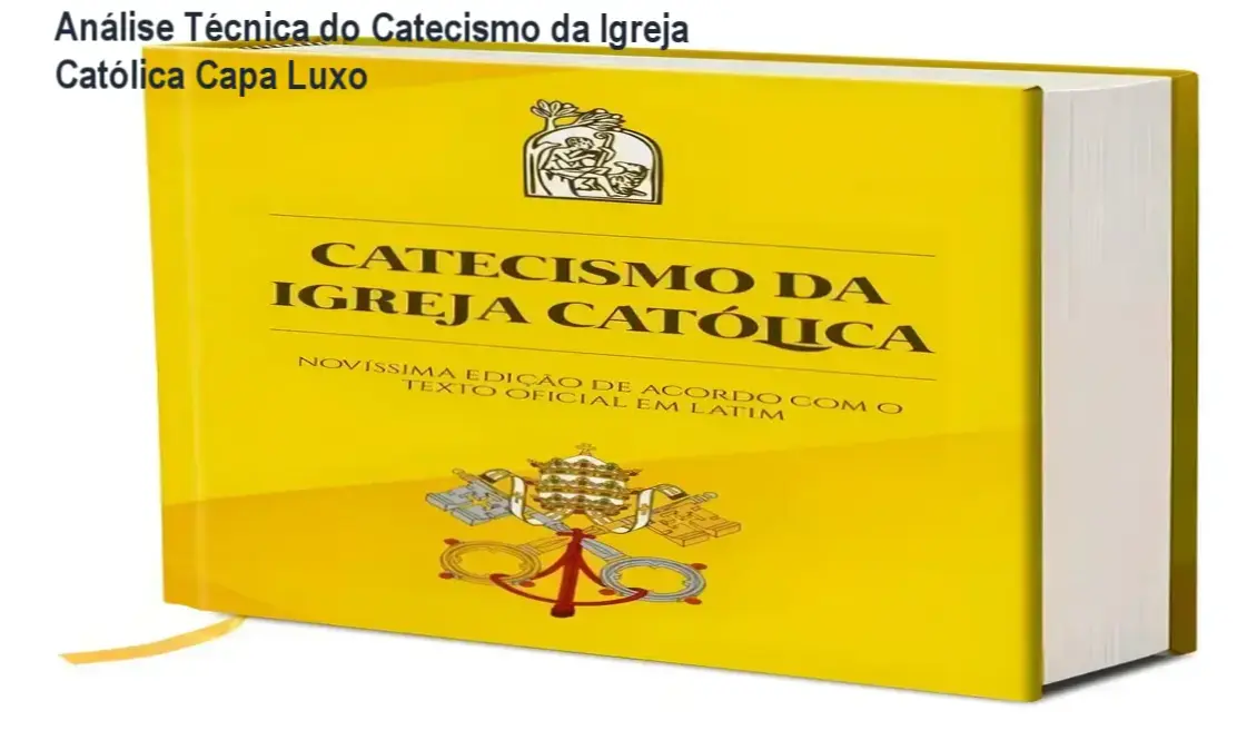 Catecismo da Igreja Católica - capa dura, bastidores e visão interna