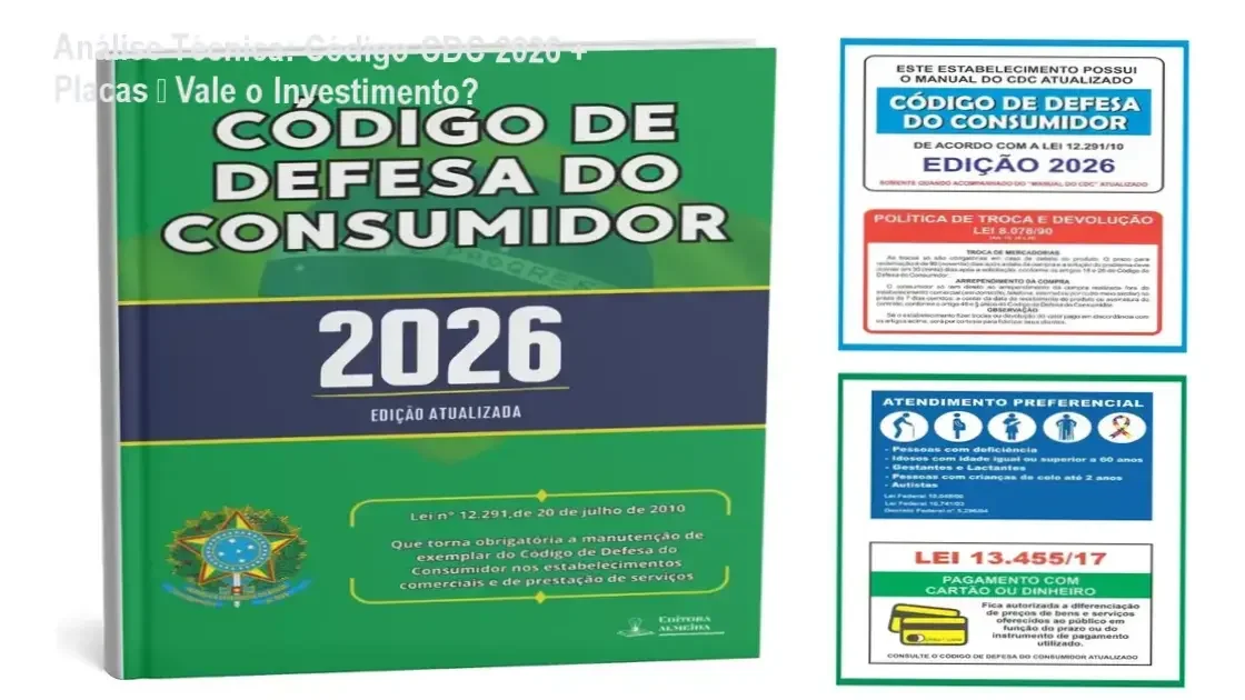 Código CDC 2026 + Placas adesivas – resultado prático de conformidade legal