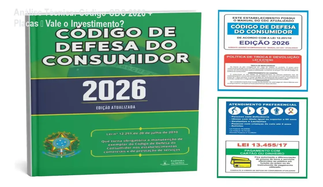 Código CDC 2026 + Placas adesivas – resultado prático de conformidade legal