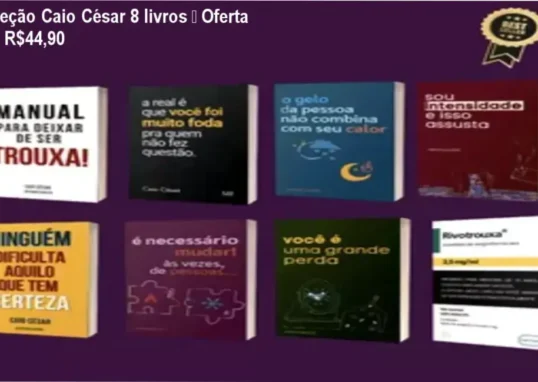 Coleção Caio César – oferta de 8 livros com desconto