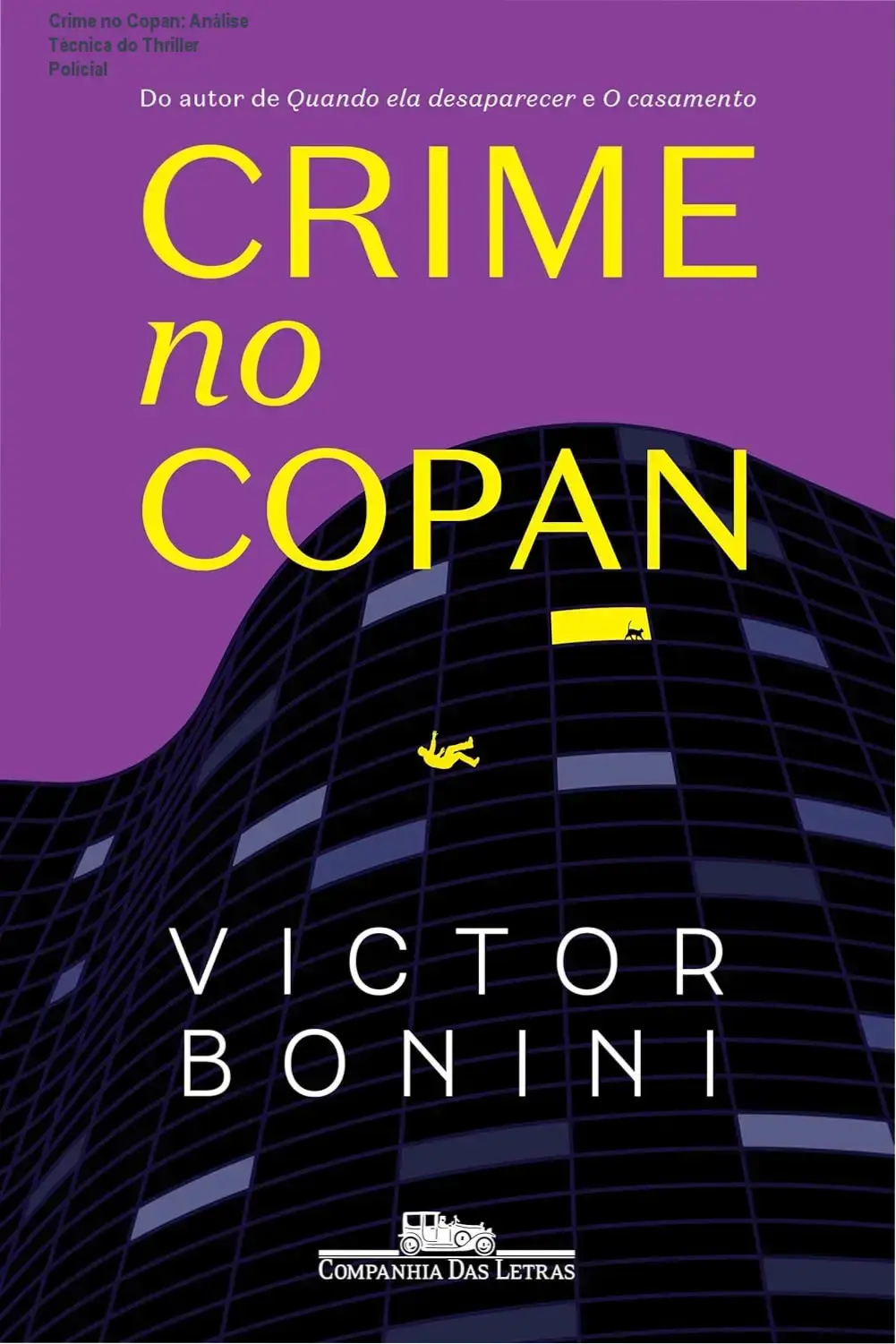 Capa do eBook Crime no Copan de Victor Bonini, thriller policial ambientado no icônico edifício Copan