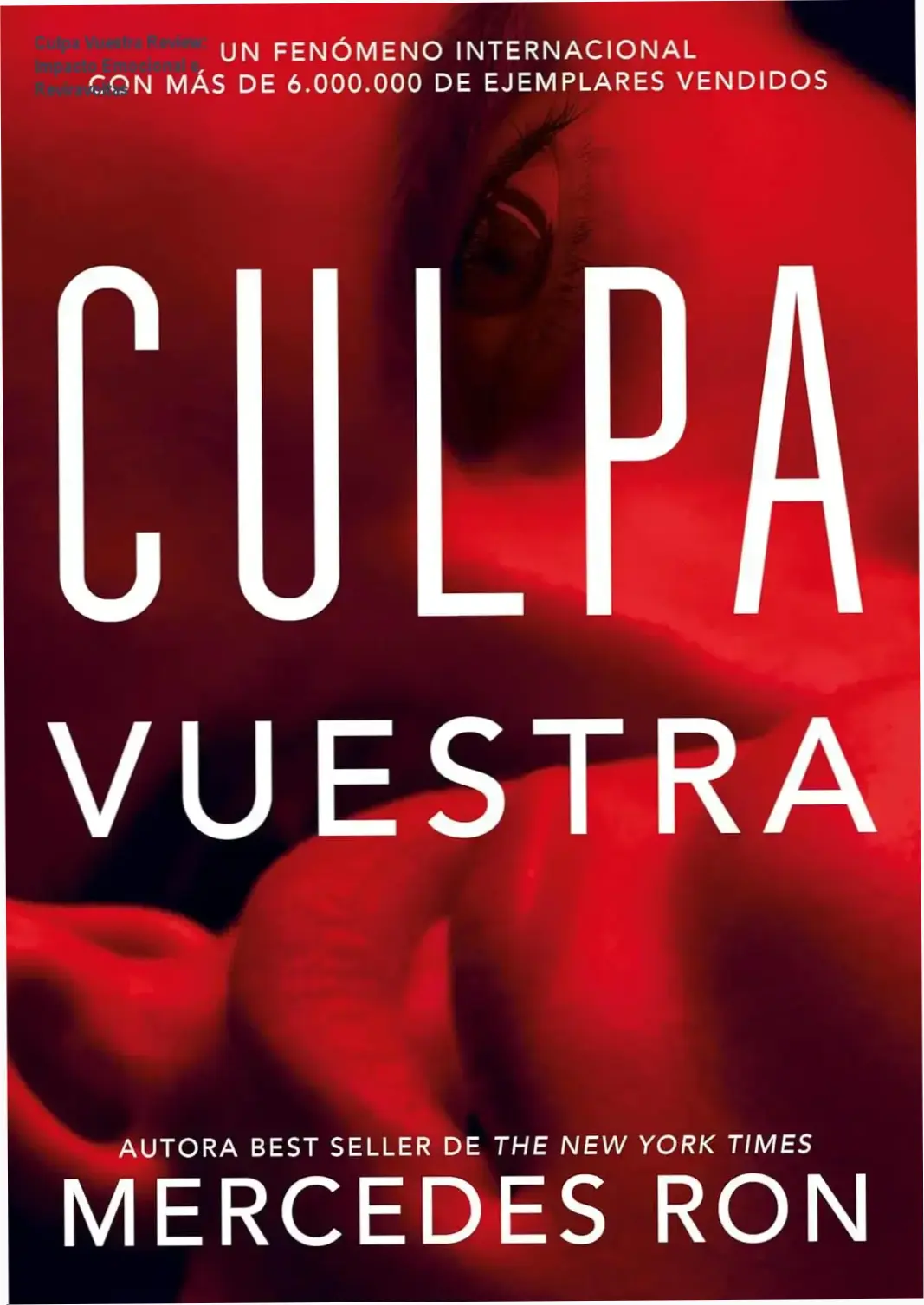 Capa do eBook Culpa Vuestra (Spanish Edition) mostrando título e autor Mercedes Ron