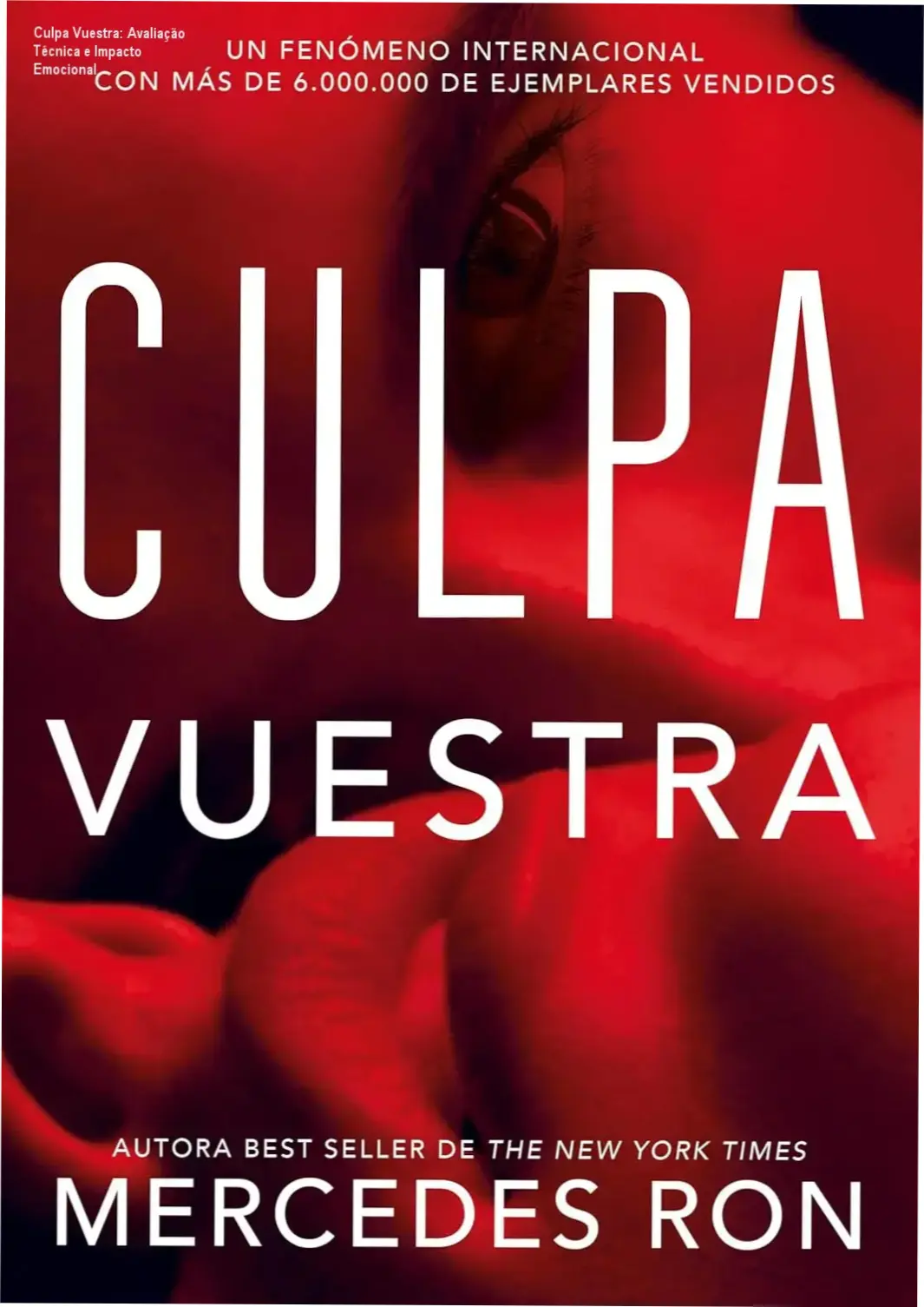 Capa do eBook Culpa Vuestra mostrando os protagonistas em confronto emocional