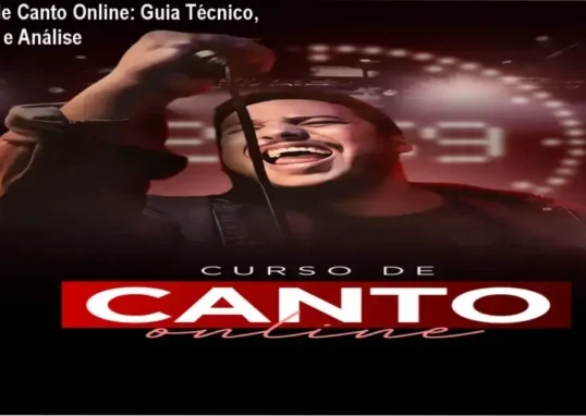 Imagem ilustrativa do Curso de Canto Online mostrando aulas de técnica vocal e prática de mix voice