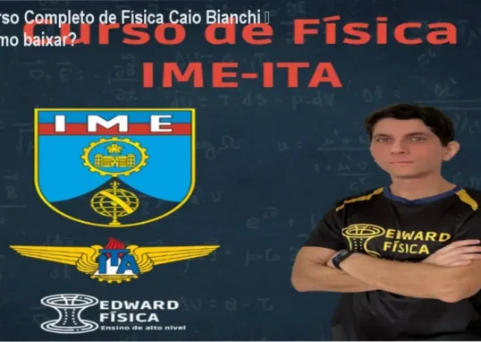 Imagem ilustrando o Curso Completo de Física de Caio Bianchi e o local de download oficial