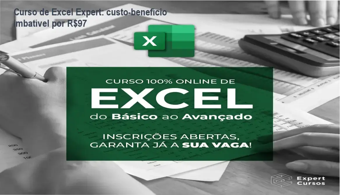 Curso de Excel Expert - garantia de devolução