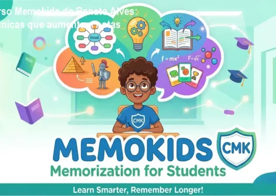 Curso Memokids de Renato Alves para crianças e adolescentes que precisam melhorar a memorização escolar