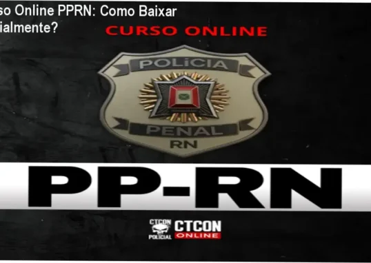Imagem mostrando a página oficial de download do Curso Online Polícia Penal RN