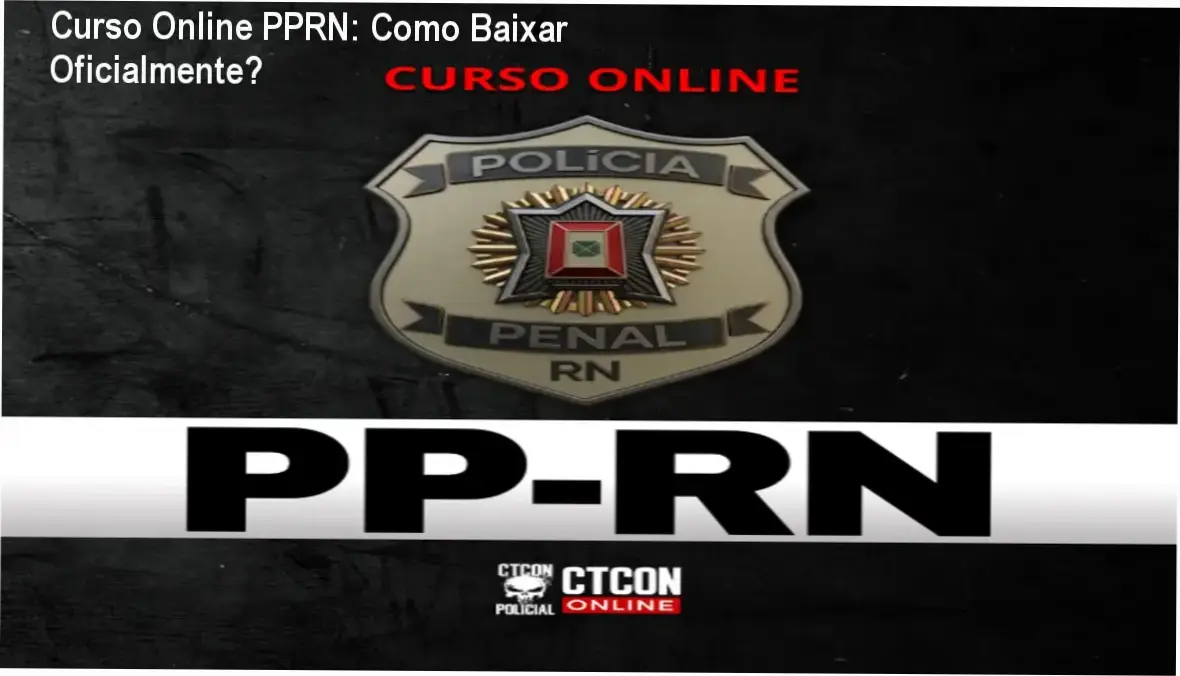 Imagem mostrando a página oficial de download do Curso Online Polícia Penal RN
