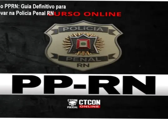 Captura de tela do Curso Online PPRN da CTCON Policial mostrando aulas, simulados e grupo de mentoria