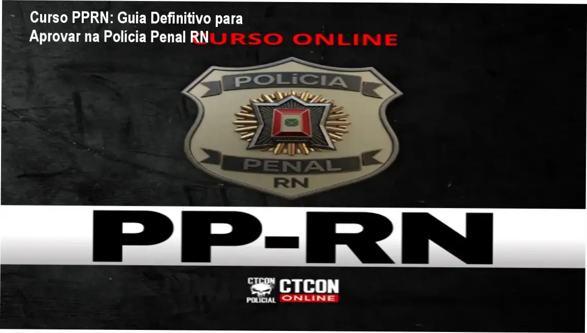 Captura de tela do Curso Online PPRN da CTCON Policial mostrando aulas, simulados e grupo de mentoria