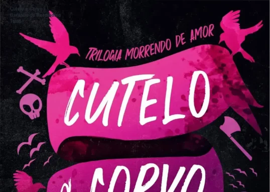 Capa de Cutelo e Corvo de Brynne Weaver com destaque para garantia e reembolso