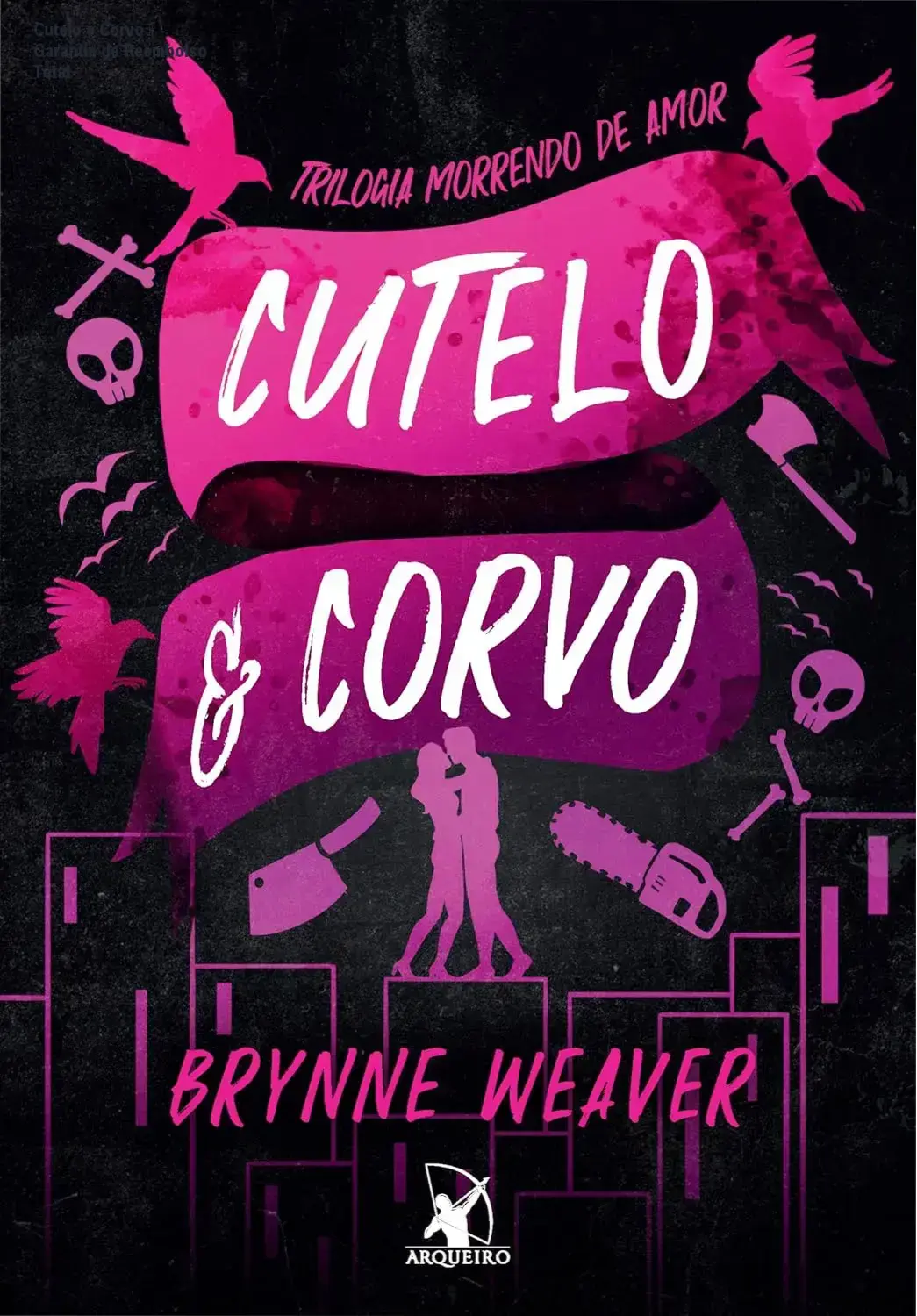 Capa de Cutelo e Corvo de Brynne Weaver com destaque para garantia e reembolso