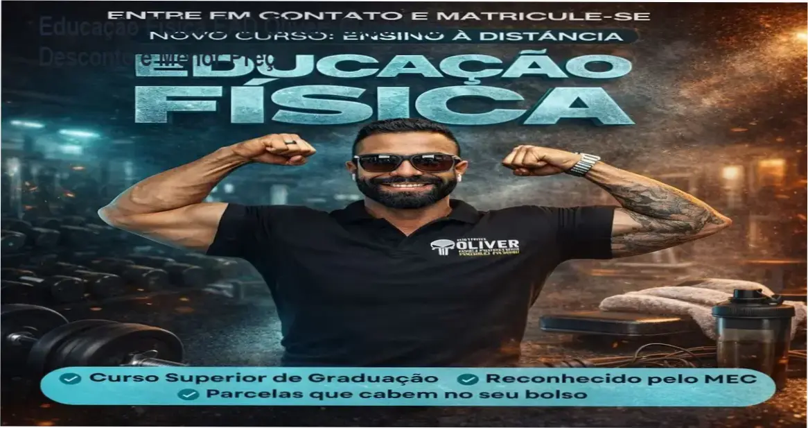 Educação Física EAD Óliver – Cupom de desconto e preço reduzido