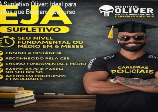 EJA Supletivo Óliver – investimento de R$ 1.260,00 em 12x de R$ 105