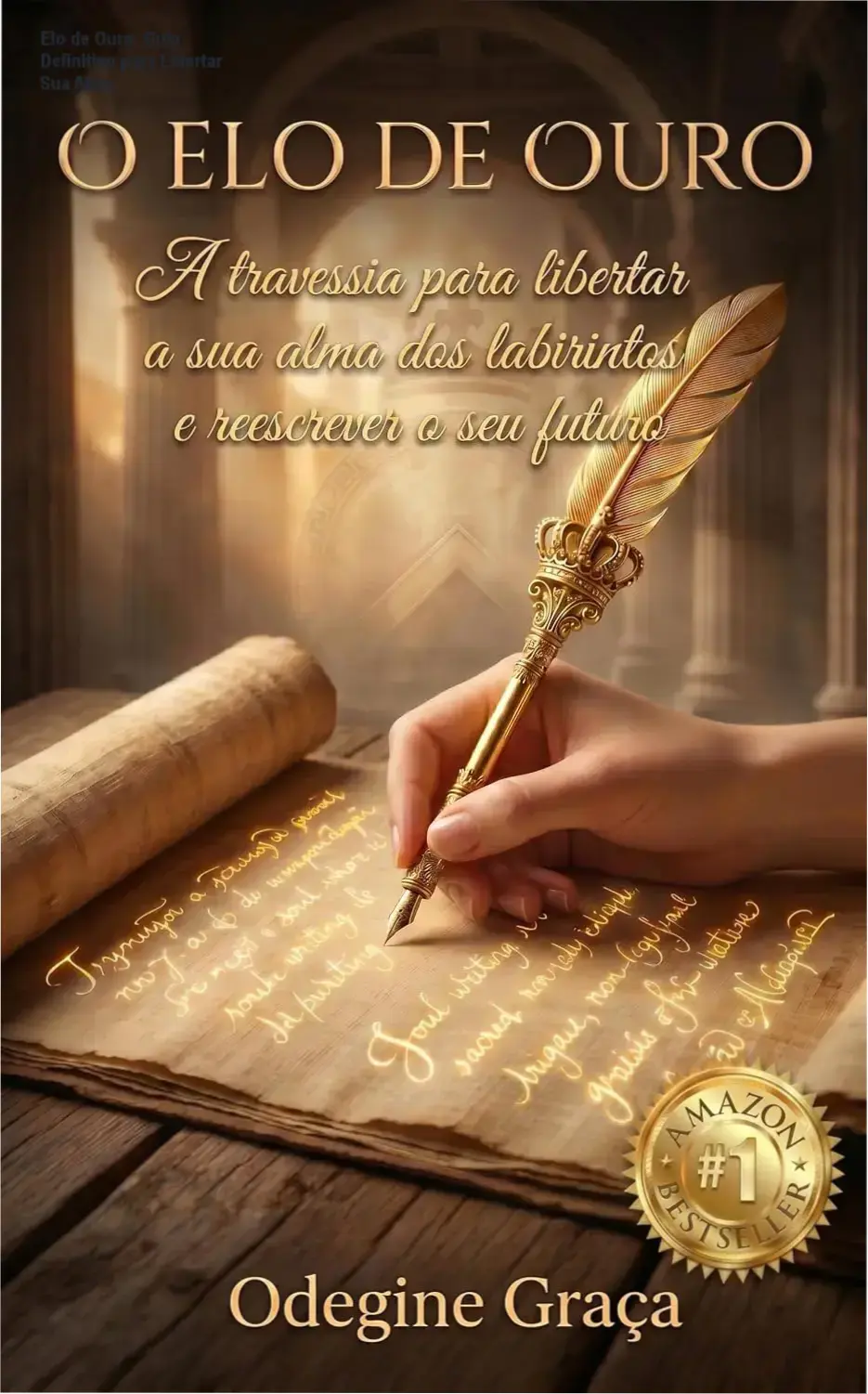 Capa do eBook 'Elo de Ouro' mostrando símbolo de ouro e caminhos de liberação