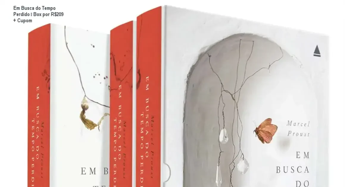 Em Busca do Tempo Perdido de Marcel Proust – promoção box capa dura R$209
