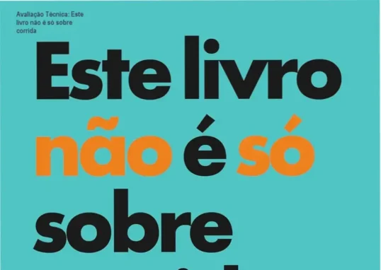 Capa do ebook Este livro não é só sobre corrida, mostrando corredores em ação