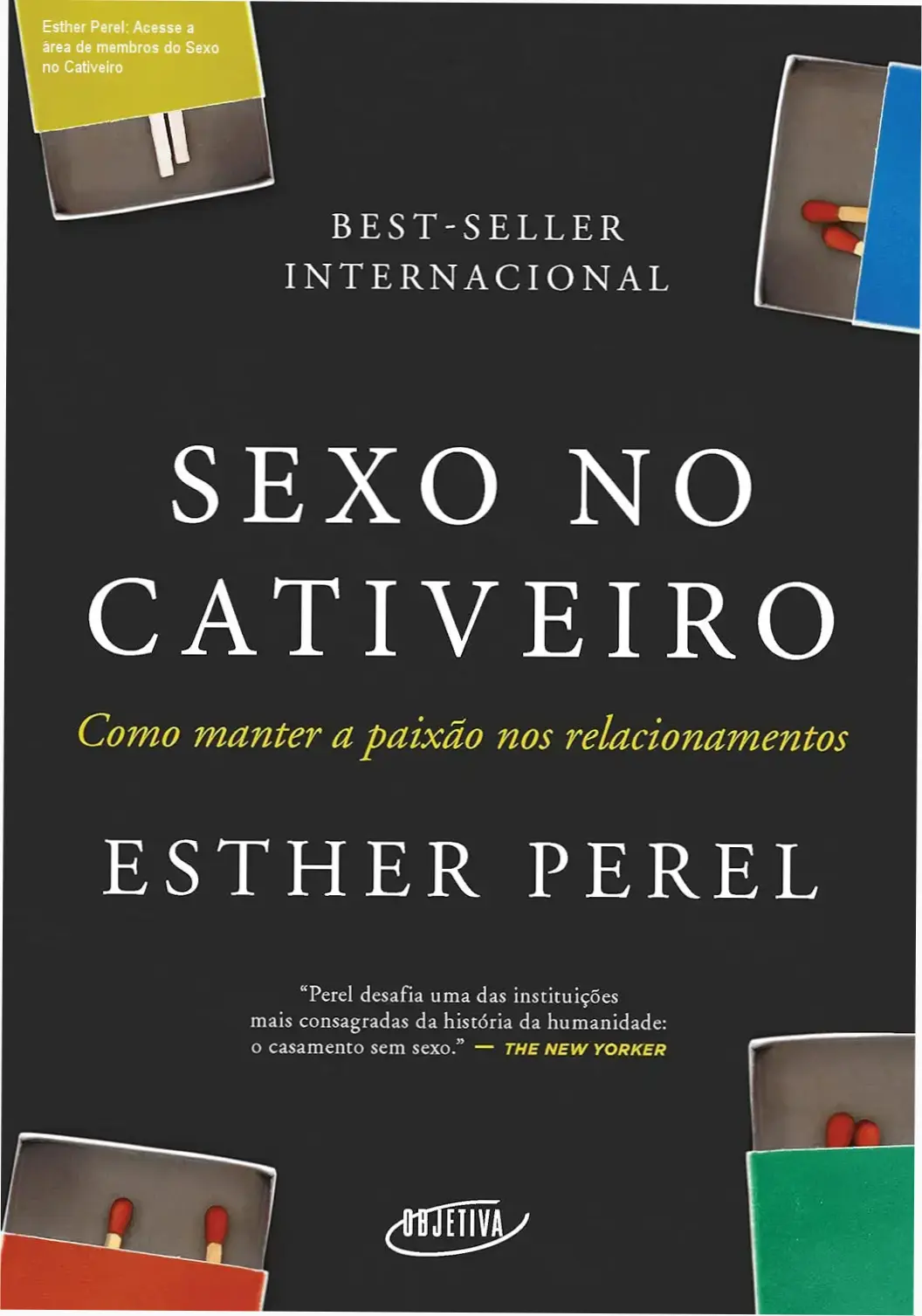 Esther Perel login na área de membros da plataforma do livro Sexo no Cativeiro