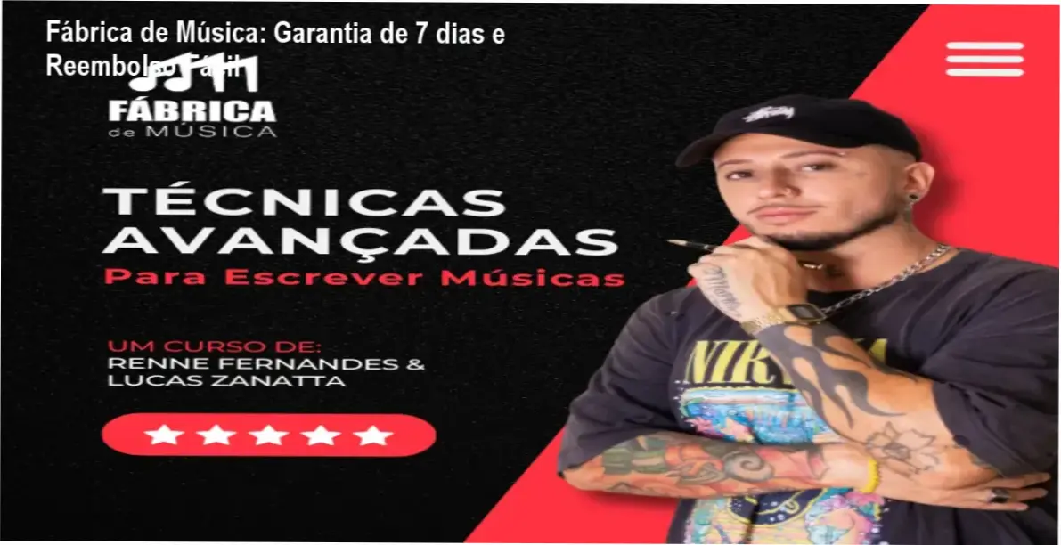 Fábrica de Música de Renne Fernandes – política de garantia e reembolso