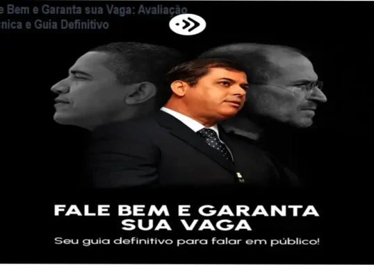 Capa do curso Fale Bem e Garanta sua Vaga mostrando técnicas de oratória para vencer o medo de falar em público