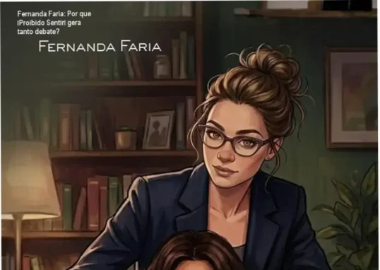 Capa do livro Proibido Sentir, mostrando a psicóloga Erika e a paciente Iris em clima tenso e intimista