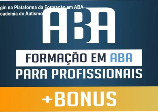 Formação em ABA login área de membros da Academia do Autismo