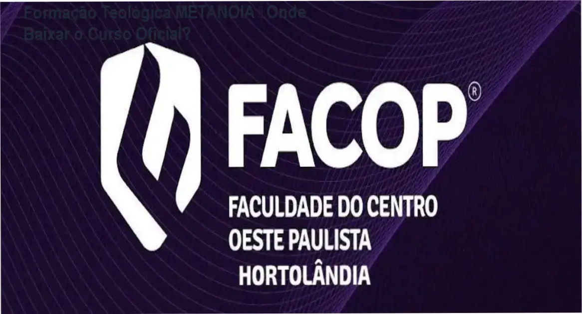 Imagem ilustrando a página oficial para download da Formação Teológica METANOIA
