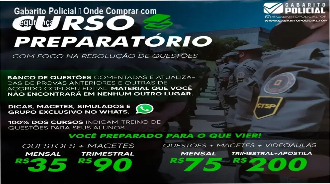 Gabarito Policial de Paulo Ricardo Büttenbender – cupom de desconto