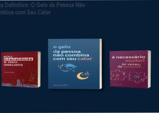 Capa digital do combo O Gelo da Pessoa Não Combina com Seu Calor + Sou Intensidade e Isso Assusta