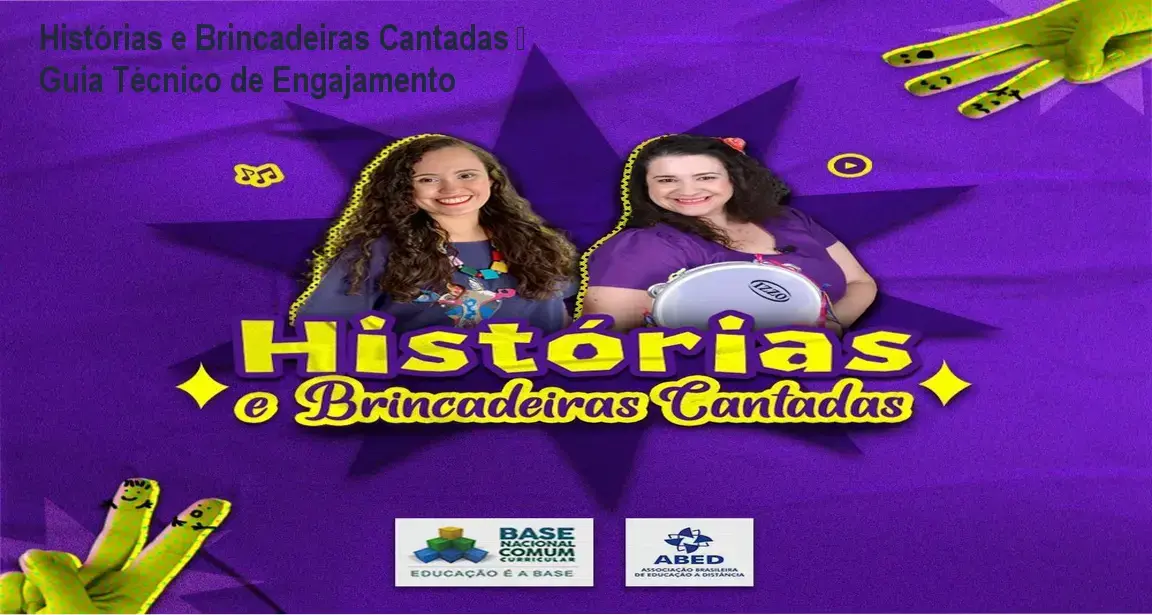 Professor conduzindo atividade musical com crianças usando recursos do curso Histórias e Brincadeiras Cantadas