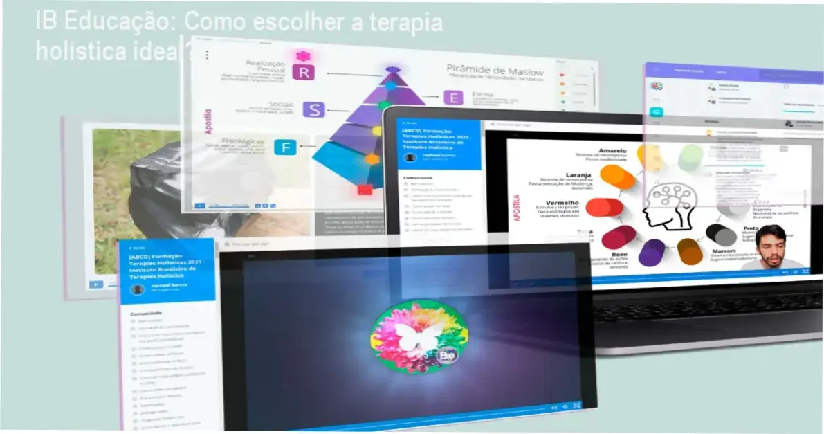 Imagem da tela da Formação Completa em Terapias Holísticas da IB Educação mostrando certificado digital