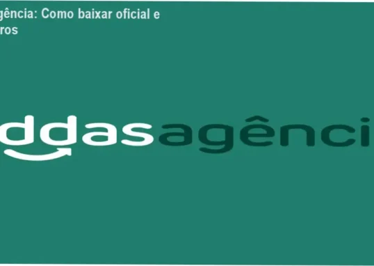 Captura de tela mostrando a página oficial de download do Iddas Agência
