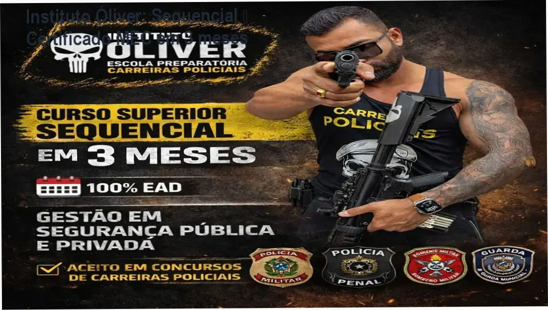 Instituto Óliver certificado MEC – carga horária de 3 meses