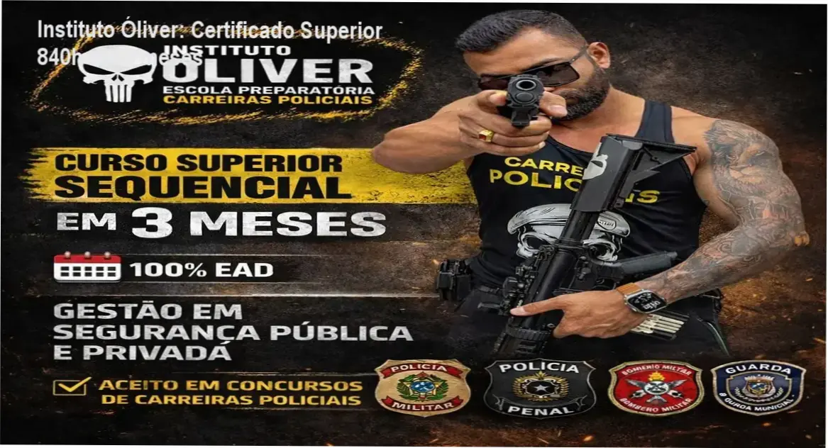 Instituto Óliver certificado superior reconhecido pelo MEC, 840 horas de estudo