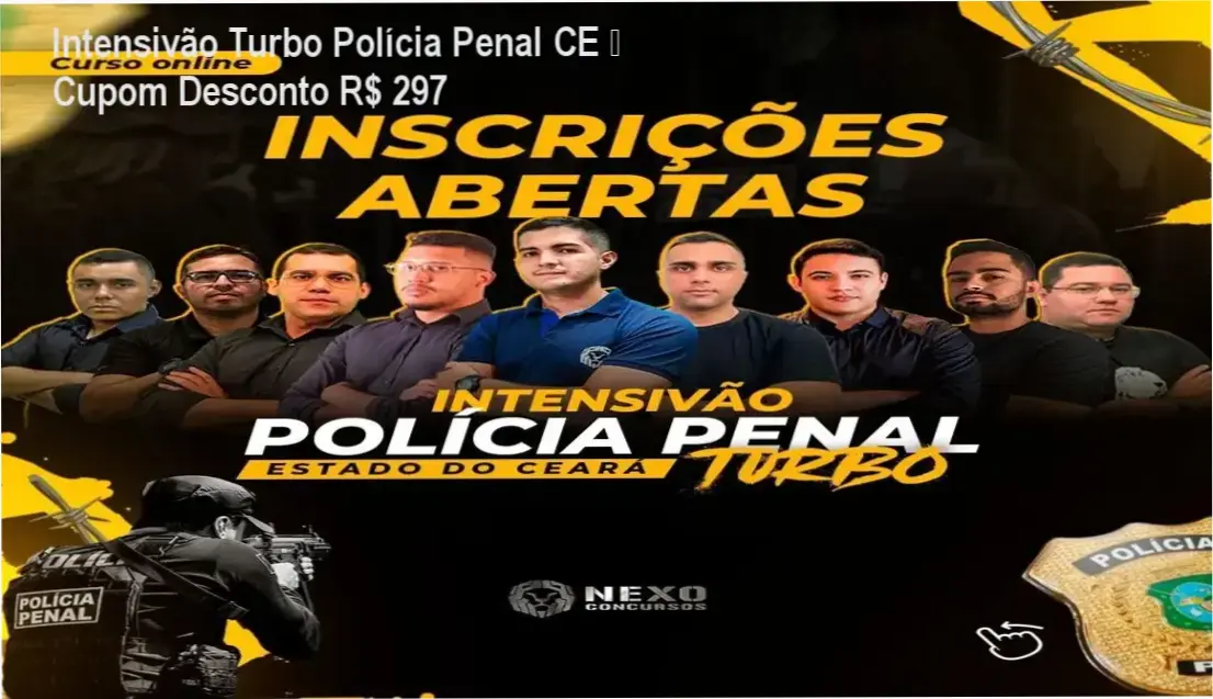 Intensivão Turbo Polícia Penal CE da Nexo Concursos – promoção com preço reduzido
